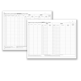 Registro carico/scarico ovini/caprini - 46 pagine nuumerate - 24,5x31cm - du138412000 - data ufficio