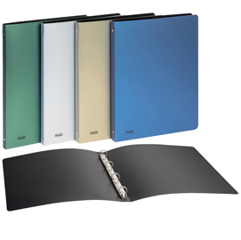 Raccoglitori metal a 4 anelli - ppl - 22x30cm - diametro 15mm - colori assortiti - favorit