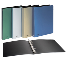 Raccoglitori metal a 4 anelli - ppl - 22x30cm - diametro 30mm - colori assortiti - favorit