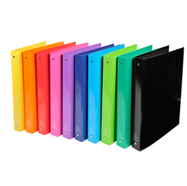 Raccoglitore iderama a4 - 4 anelli diametro 30mm - 10 colori assortiti - exacompta