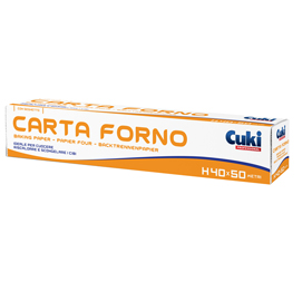 Rotolo carta forno - 400 mm x 50 mt - cuki professional