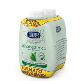 Ricarica bis sapone liquido antibatterico - 400 ml - neutro roberts