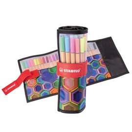 Rollerset arty line point 88 - punta in fibra - colori assortiti - stabilo - conf. 25 pezzi