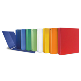 Raccoglitore terra - 4 anelli tondi - pp riciclato - diametro 17 mm - colori assortiti - sei rota