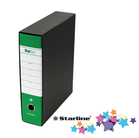 Registratore starbox sfuso - dorso 8 cm - protocollo 23x33 cm - verde - starline