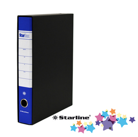Registratore starbox - dorso 5 cm - protocollo 23x33 cm - blu - starline