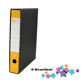 Registratore starbox - dorso 5 cm - protocollo 23x33 cm - giallo - starline