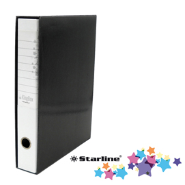 Registratore kingbox - dorso 5 cm - protocollo 23x33 cm - bianco - starline