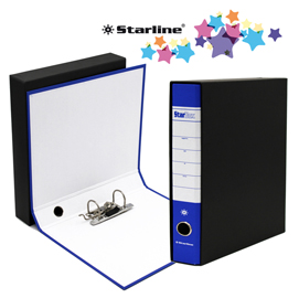 Registratore starbox - dorso 5 cm - commerciale 23x30 cm - blu - starline