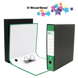 Registratore starbox - dorso 5 cm - commerciale 23x30 cm - verde - starline