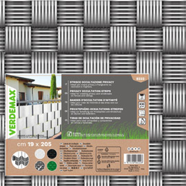 Striscia occultazione privacy 19x205cm grigio verdemax
