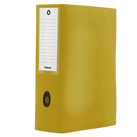 Scatola progetto plus holos - 25x35 cm - dorso 10 cm - giallo sabbia - fellowes