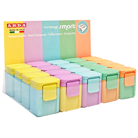 Serie smart - temperamatite - 2 fori - assortiti pastello - arda