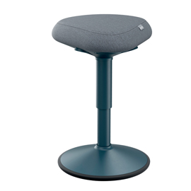 Sgabello active comfort da seduta - grigio scuro - leitz