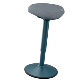 Sgabello active comfort in piedi - grigio scuro - leitz