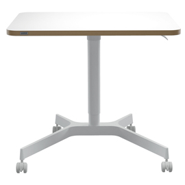 Scrivania compatta pneumatica sit-stand - mobile - 80 x 60 x 75 cm - bianco - leitz