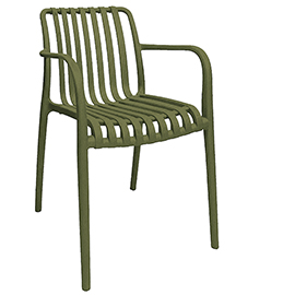 Sedia nives - 56 x 42 x 81 cm - pp - verde - verdelook