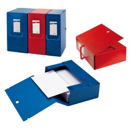 Scatola archivio big - con maniglia - dorso 20 cm - 25x35 cm - rosso - sei rota