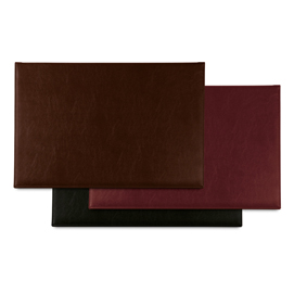 Sottomani doppio in similpelle - nero - 48 x 32cm - niji italiana