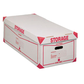 Scatola storage - con coperchio - 38,5x26,4x75,5 cm - bianco e rosso - esselte dox