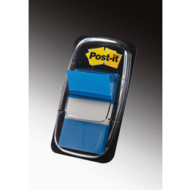 Segnapagina post it® index medium - 25,4x43,2 mm - blu - post it® - conf. 50 pezzi