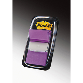Segnapagina post it® index medium - 25,4x43,2 mm - porpora - post it® - conf. 50 pezzi