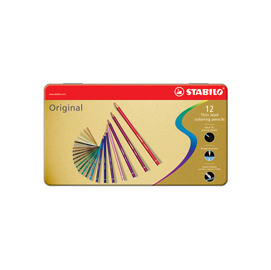 Stabilo original 8773 - tratto 2,80mm - colori assortiti - stabilo - astuccio 12 pastelli colorati