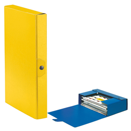 Scatola progetto eurobox - dorso 4 cm - 25x35 cm - giallo - esselte