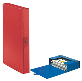 Scatola progetto eurobox - dorso 4 cm - 25x35 cm - rosso - esselte