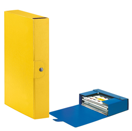 Scatola progetto eurobox - dorso 6 cm - 25x35 cm - giallo - esselte