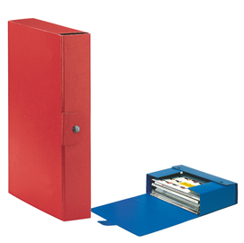Scatola progetto eurobox - dorso 6 cm - 25x35 cm - rosso - esselte