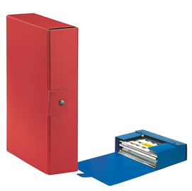 Scatola progetto eurobox - dorso 8 cm - 25x35 cm - rosso - esselte