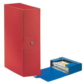 Scatola progetto eurobox - dorso 10 cm - 25x35 cm - rosso - esselte
