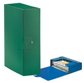 Scatola progetto eurobox - dorso 10 cm - 25x35 cm - verde - esselte