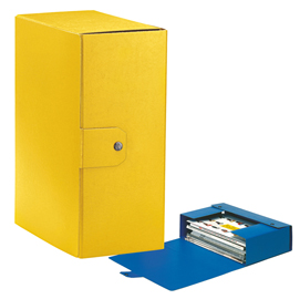 Scatola progetto eurobox - dorso 15 cm - 25x35 cm - giallo - esselte