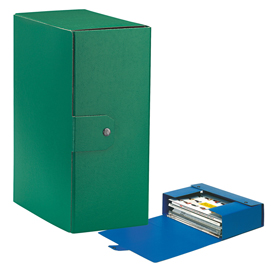 Scatola progetto eurobox - dorso 15 cm - 25x35 cm - verde - esselte
