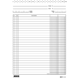 Schede - 2 colonne - 24x17 cm (verticale) - edipro - bianco - conf. 100 pezzi