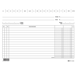 Schede in cartoncino 2 colonne - 15 x 21 cm orizzontale - edipro - conf. 100 pezzi