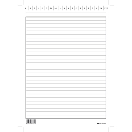 Schede in cartoncino rigate - 24 x 17 cm verticale - edipro - conf. 100 pezzi