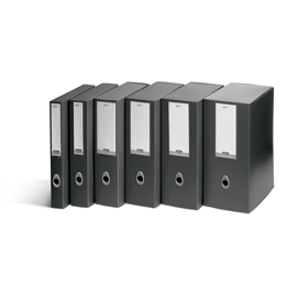 Scatola progetto plus vip - 34,5x24,5 cm - dorso 6 cm - grigio antracite - fellowes