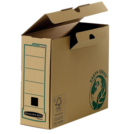 Scatola archivio bankers box earth series - a4 - 25 x 31,5 cm - dorso 10 cm - fellowes