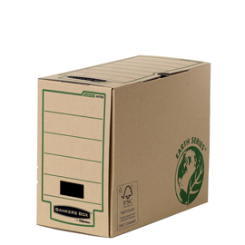 Scatola archivio bankers box earth series - a4 - 25 x 31,5 cm - dorso 15 cm - fellowes