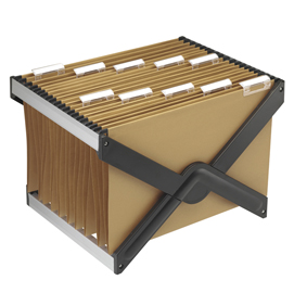 Supporto per cartelle sospese luxor - con 10 cartelle interasse 39 cm - 41x27,5x32 cm - avana - bertesi