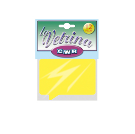 Segnaprezzi fumetto - 11x15,5 cm - giallo - cwr - conf. 12 pezzi