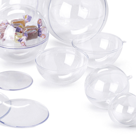 Sfera apribile in polistirene - trasparente - ø100mm - ri.plast