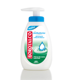 Sapone liquido - antibatterico - 250 ml - muschio bianco - borotalco