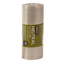 Sacchi per rifiuti classic - 70x110 cm - 110 l - 20 micron - trasparente - perfetto - rotolo da 10 sacchetti