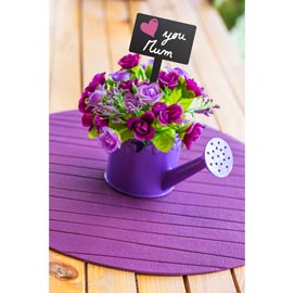 Silhouette tags - forma rettangolo - 15x25 cm - nero - securit - set 5 pezzi