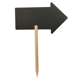 Silhouette board sticks - forma freccia - 67x49,2 cm - nero - securit