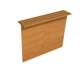 Sopralzo reception per scrivanie easy - 140x30x115 cm - noce chiaro - artexport